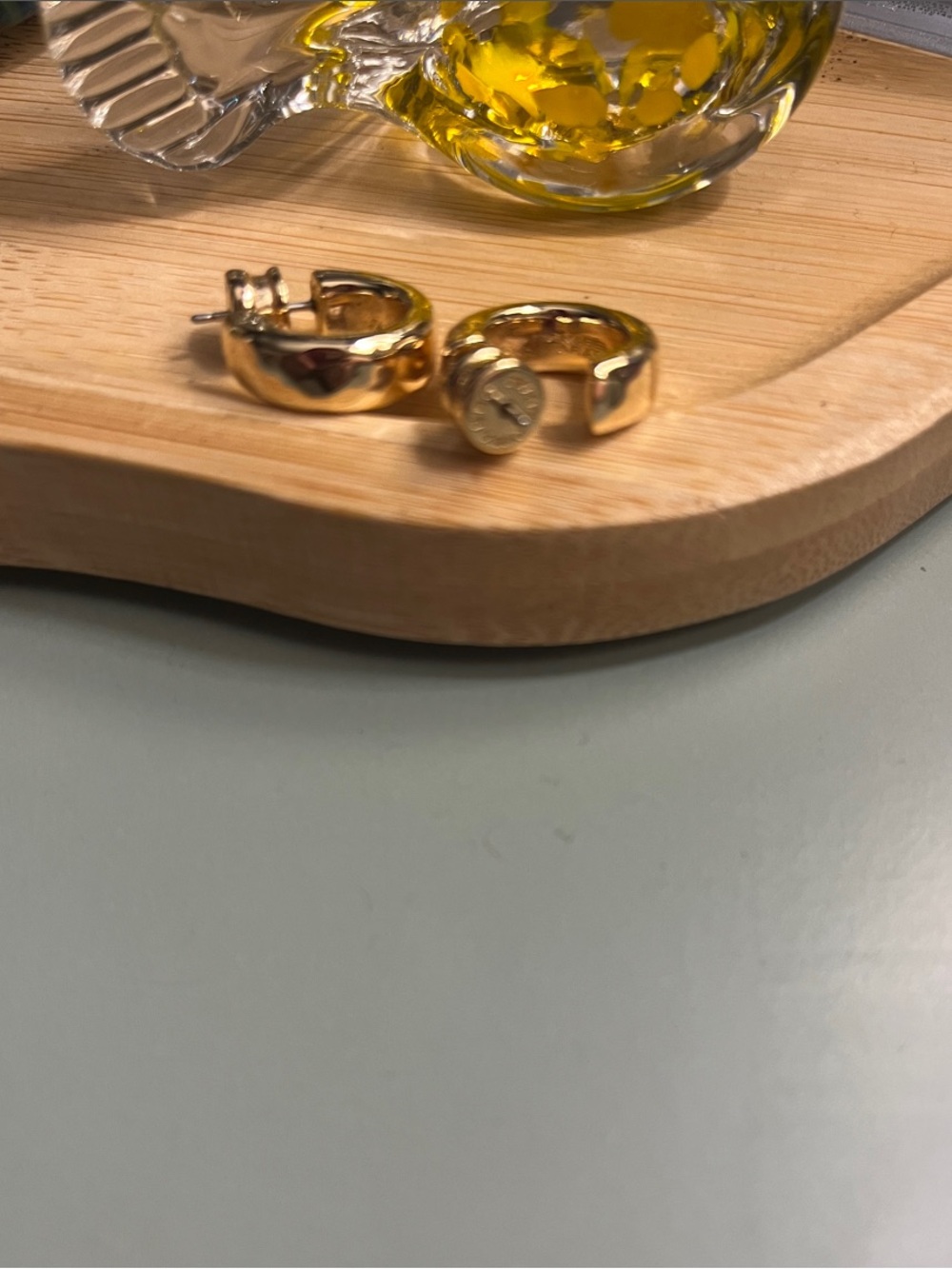 Anabel Aram Gold-Tone Hoop Earrings - Classic Women’s Jewelry